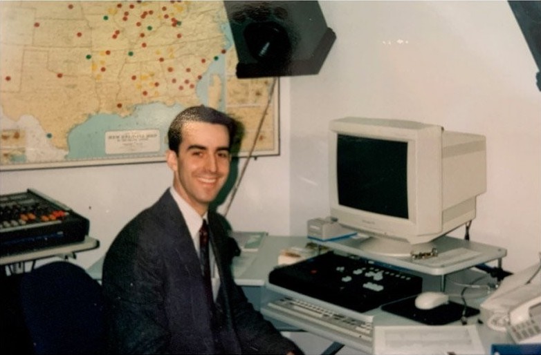 Bob Butts throwback at his desk