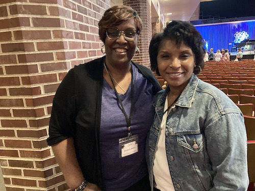 Kimberly Baker (left) and Merry Baldwin at the Called Conference.